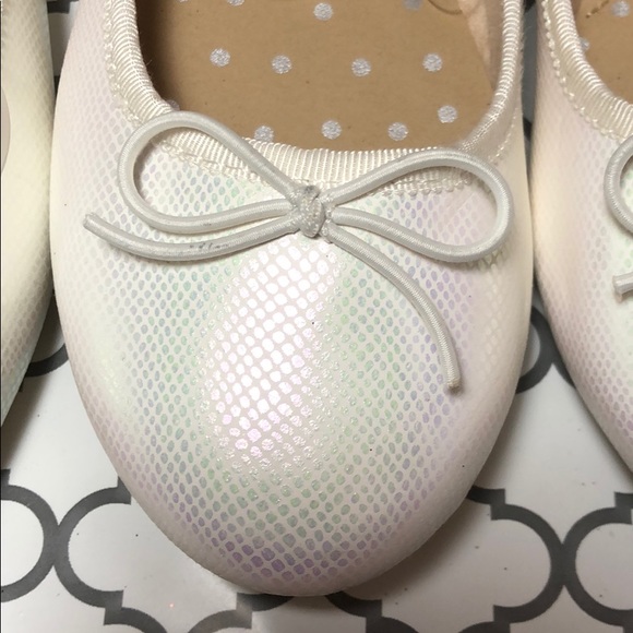 Cat & Jack Shoes Cat Jack Glossy White Ballet Flats Poshmark